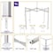 Impact Canopy TL Kit 10 FT x 10 FT  , 210d Top White , Roller Bag, and 4 Weight Bags 283020201 - alternate 6